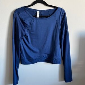 Navy blue workout top